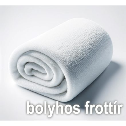 1DB 50x100cm fehér, bolyhos frottír törölköző 450g/m2, 16/1 hurokmagasságú, szálloda minőség 